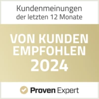 Logo Proven Expert 2024 - Von Kunden empfohlen